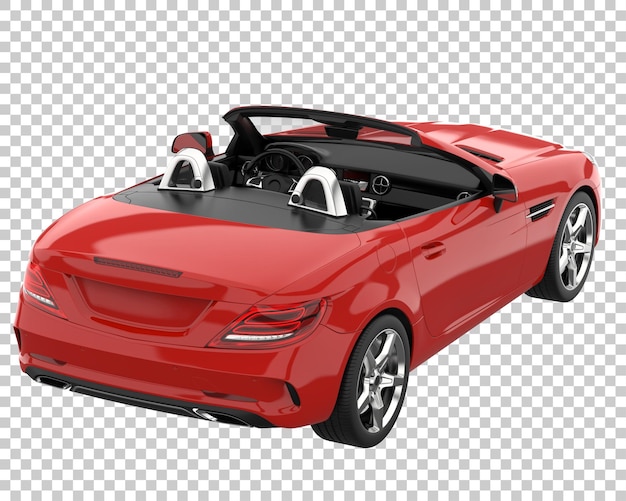 Hyper car on transparent background. 3d rendering - illustration