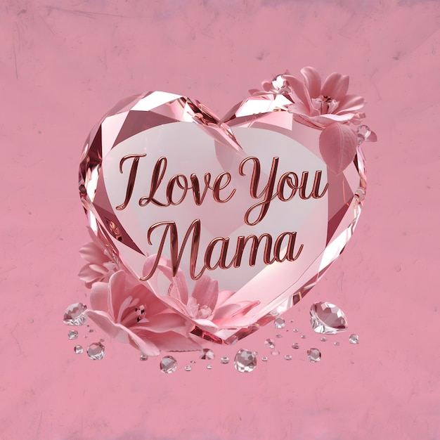 PSD i love you mama sublimation mothers day