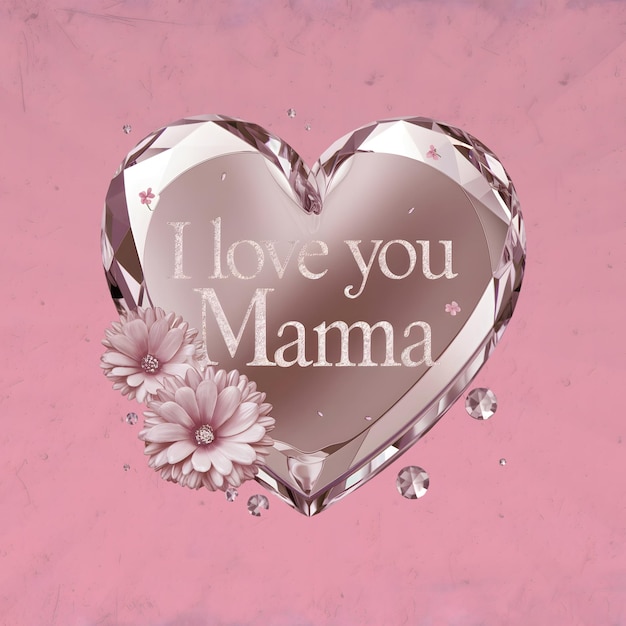 PSD i love you mama sublimation mothers day