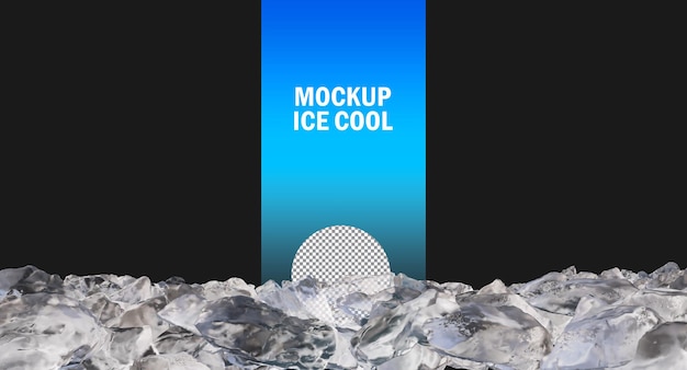 Ice chunks isolated, Ice Cube clipping path, crushed ice pieces