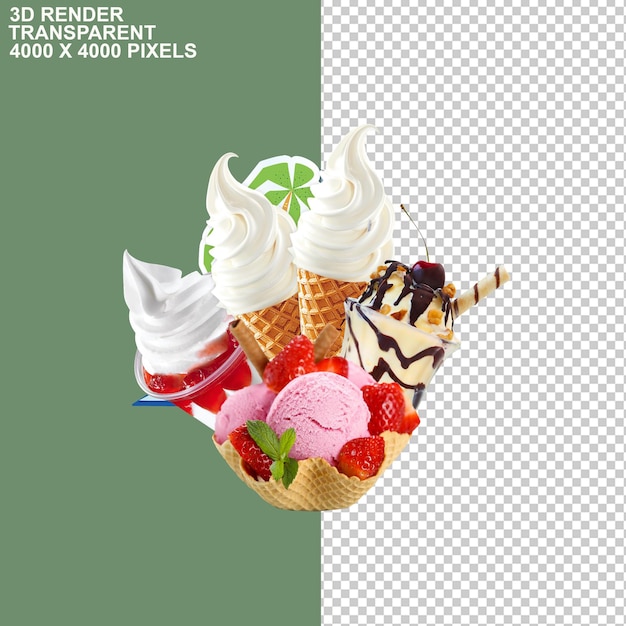 PSD ice cream cone chocolate chocolate ice cream chocolate milk almond chocolate bar coffee cup