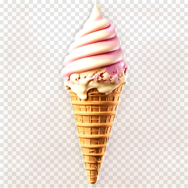 ice cream cone isolated on a transparent background