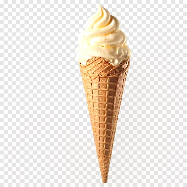 ice cream cone isolated on a transparent background