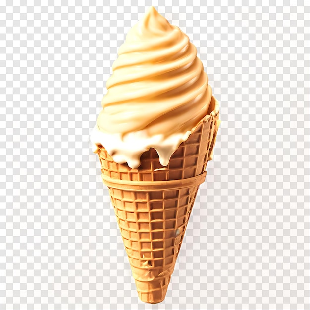 ice cream cone isolated on a transparent background