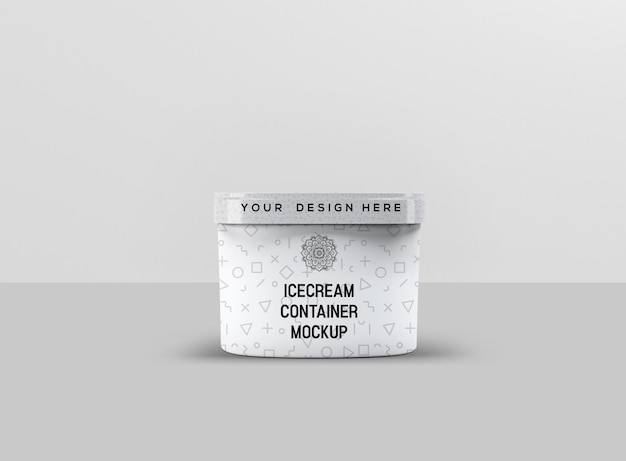 ice cream container mockup