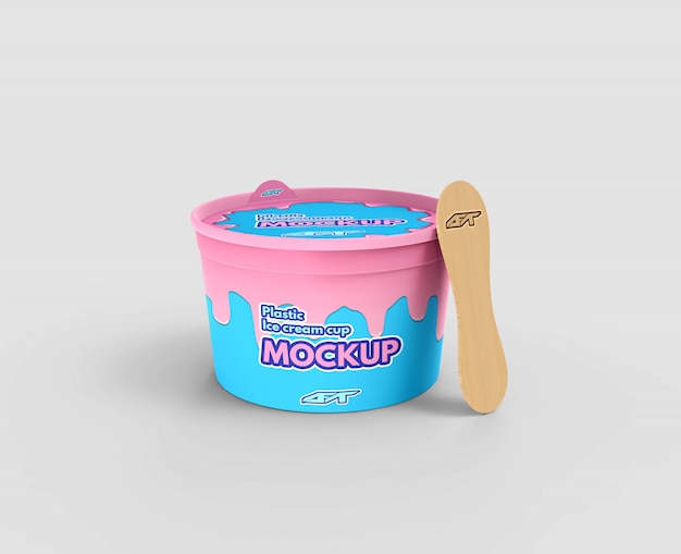 Ice cream cup mockup