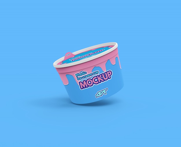 Ice cream cup mockup