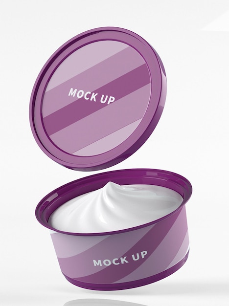 ice cream cup mockup