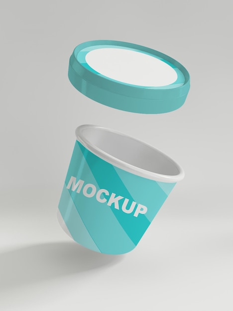 ice cream cup mockup