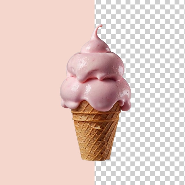 ice cream isolated on a transparent background