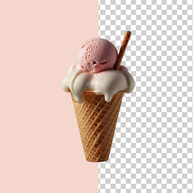 ice cream isolated on a transparent background