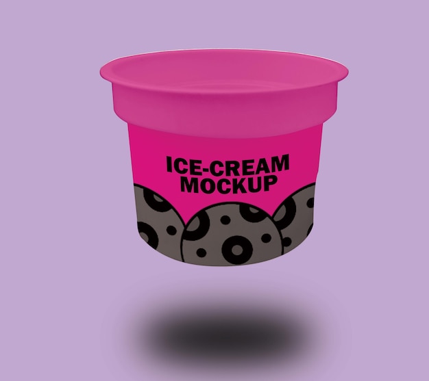 PSD ice cream mockup