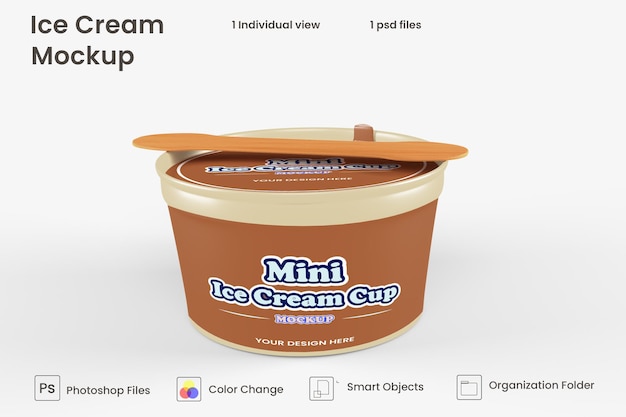 Ice cream mockup