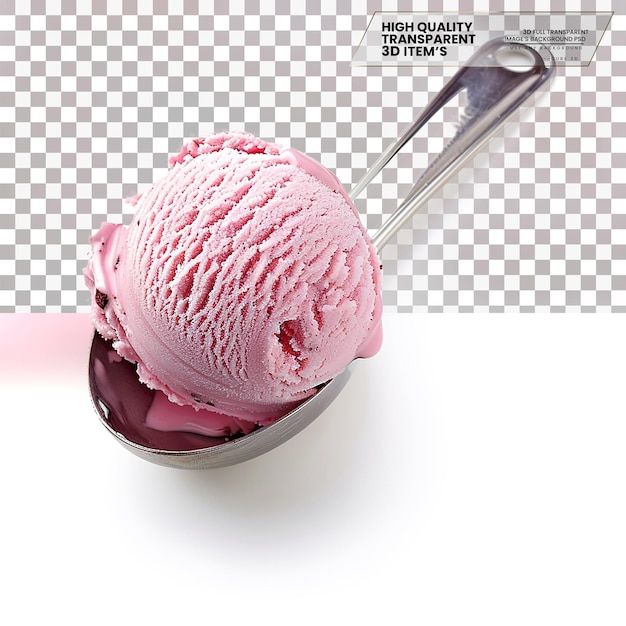 Ice Cream Scoop Tool for serving ice cream on transparent background