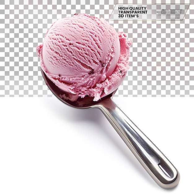 Ice Cream Scoop Tool for serving ice cream on transparent background