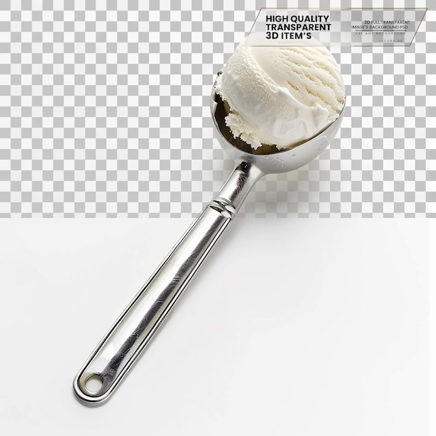 PSD ice cream scoop a utensil used for scooping ice cream on transparent background