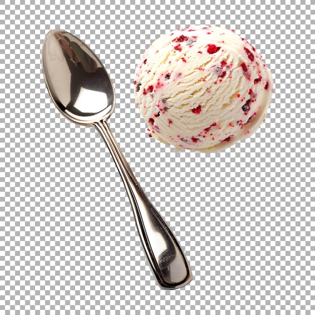 PSD ice cream scope on transparent background ai generated