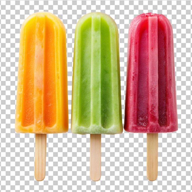 PSD ice lollies transparent background