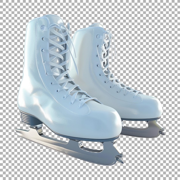 PSD ice skating shoes on transparent background ai generated