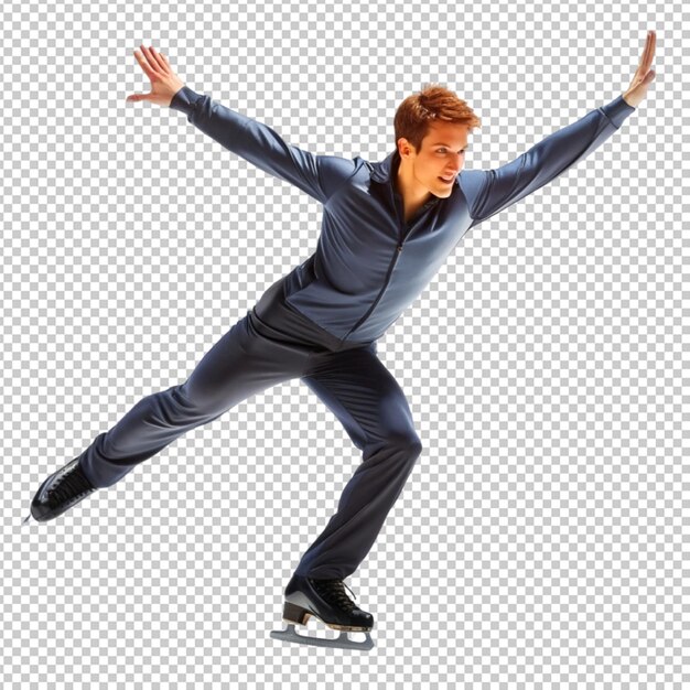 PSD ice skating on transperent background