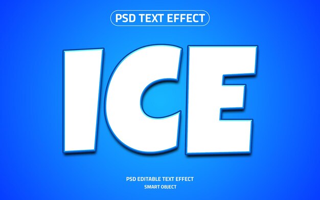 Ice text effect style