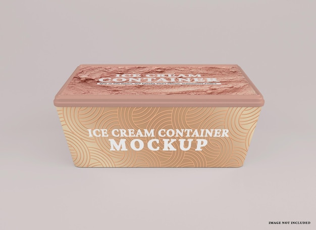 icecream container mockup