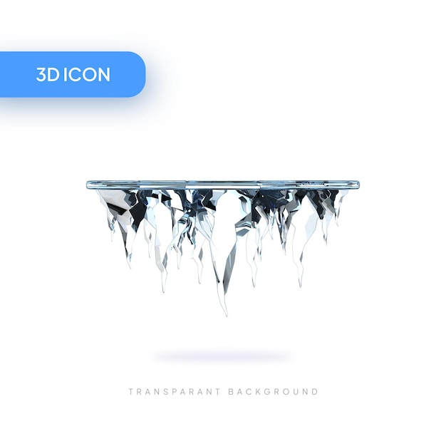 icicle 3D Illustration Icon Pack Element