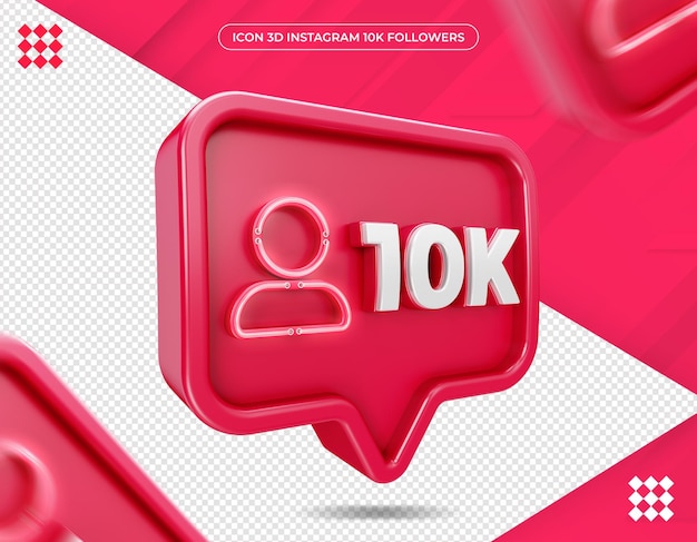 Icon 10k followers on Instagram Design