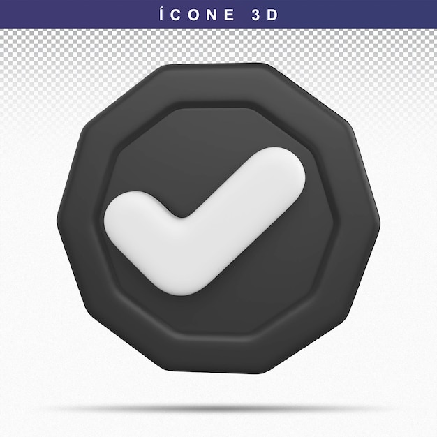 Icon 3D Check Mark