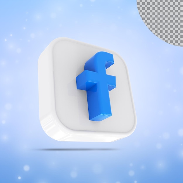 icon facebook 3d social media icons logo collection in modern style