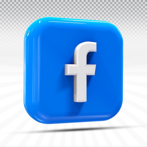 Icon facebook social media in modern style