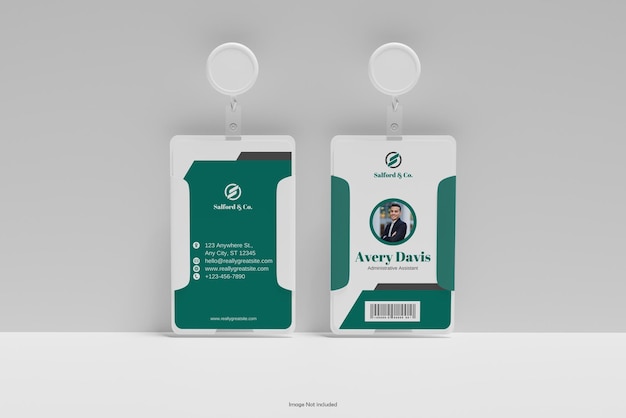 ID Card Holder Mockup