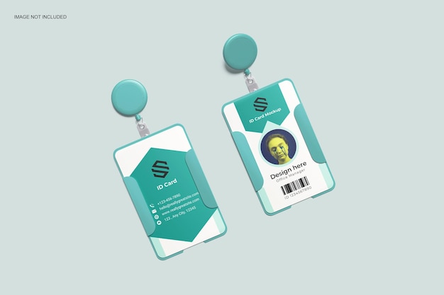 ID Card Holder Mockup