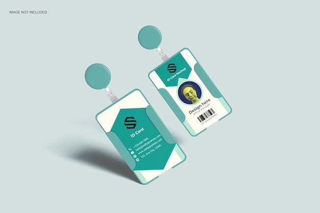 ID Card Holder Mockup