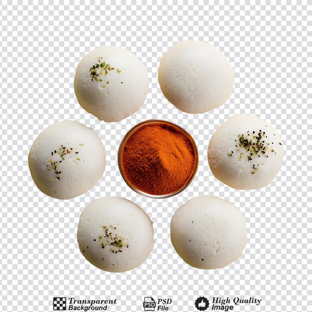 PSD idli isolated on transparent background