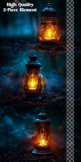 PSD illuminate scenes with mystical glow transparent background