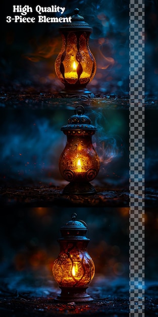 PSD illuminate scenes with mystical glow transparent background