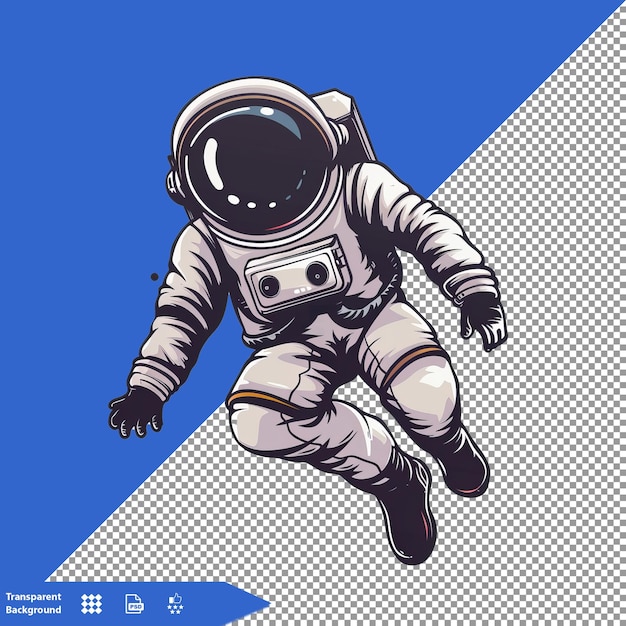 an illustration of a astronaut in a space suit with a space suit on it