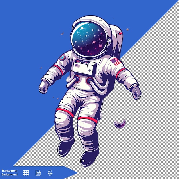 an illustration of a astronaut in a space suit