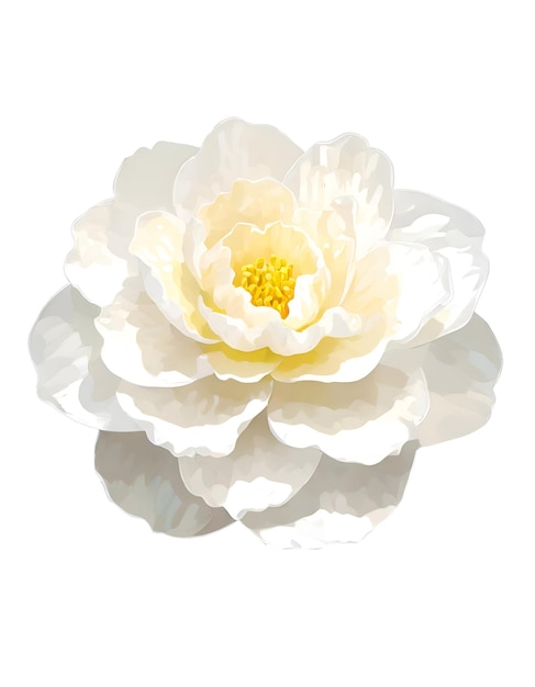 Illustration of camellia japonica flower