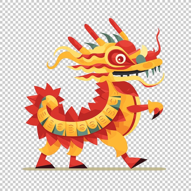 Illustration of Chinese dragon