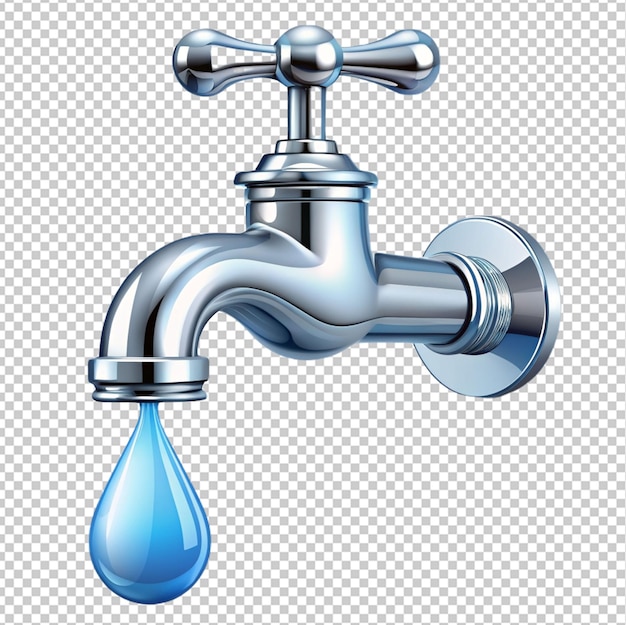 illustration of faucets and water drops