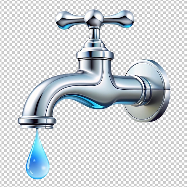 illustration of faucets and water drops