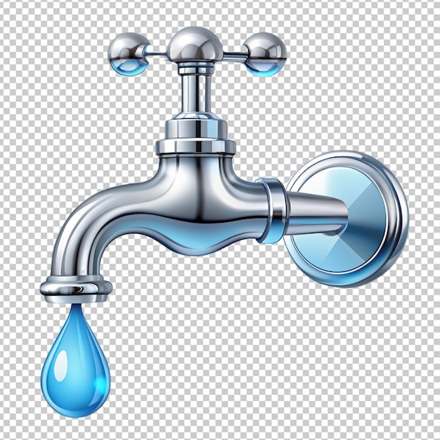 illustration of faucets and water drops