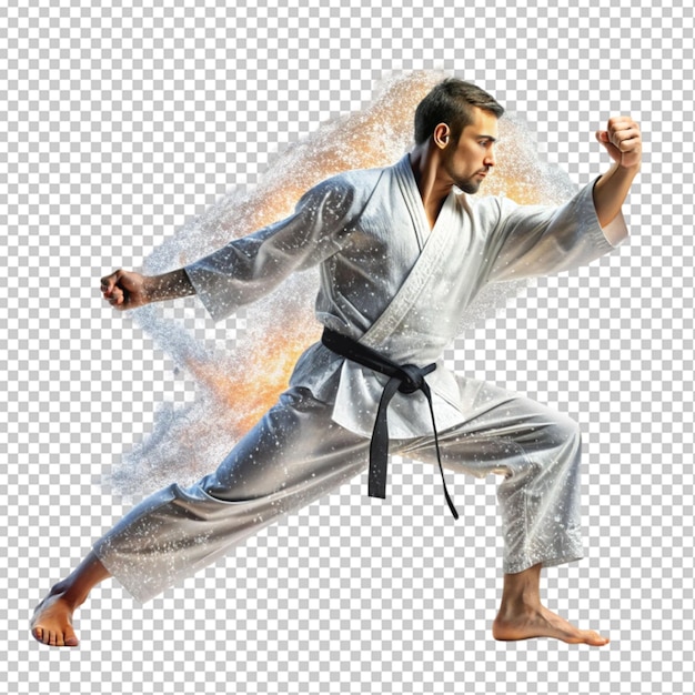 illustration for karate made with generative anion