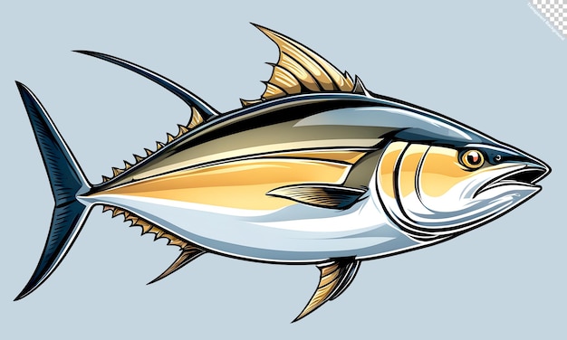 PSD illustration of tuna