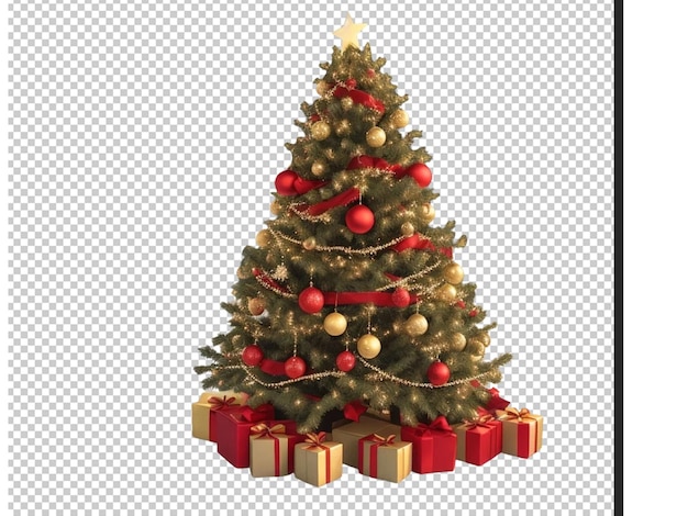 Image of a 3d christmas tree