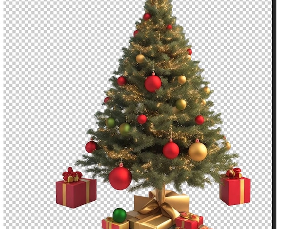 Image of a 3d christmas tree