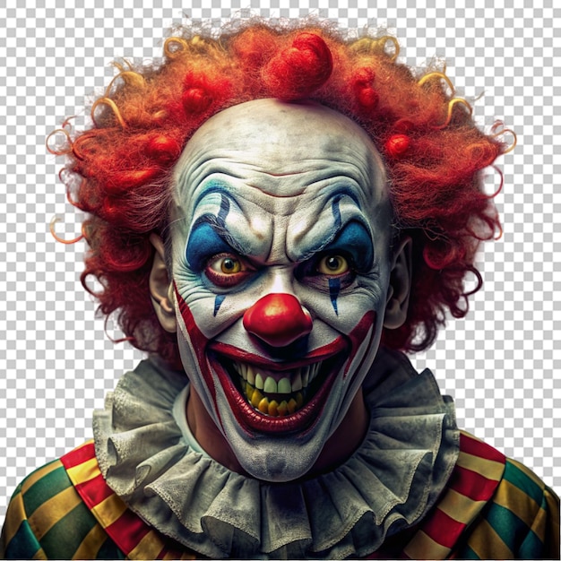 PSD image of a clown for halloween