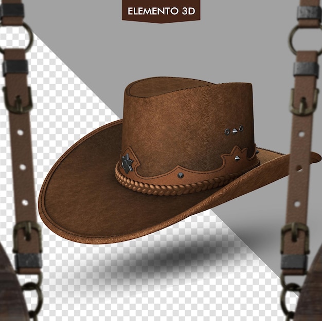 An image of a cowboy hat with the word elemento on it